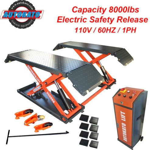KT-X85 Electric Mid Rise Scissor Lift 8,000 lbs Capacity